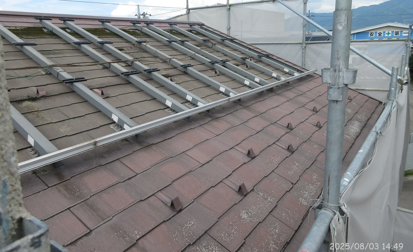 スレート屋根の塗り替え（２）
